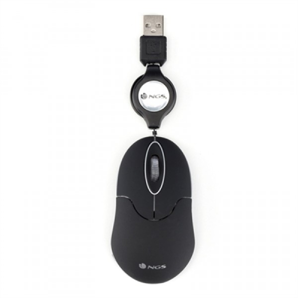 Ngs ratón retráctil sinblack 1000dpi negro