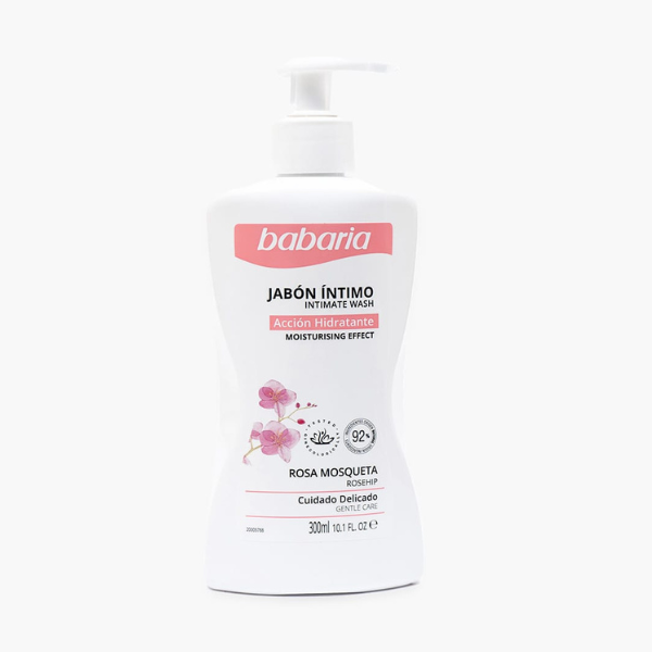 Babaria rosa mosqueta jabon intimo cuidado diario 300ml